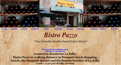 Desktop Screenshot of bistropazzo.com
